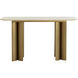 Astara 55 X 17.75 inch Cream / Antique Brass Console Table